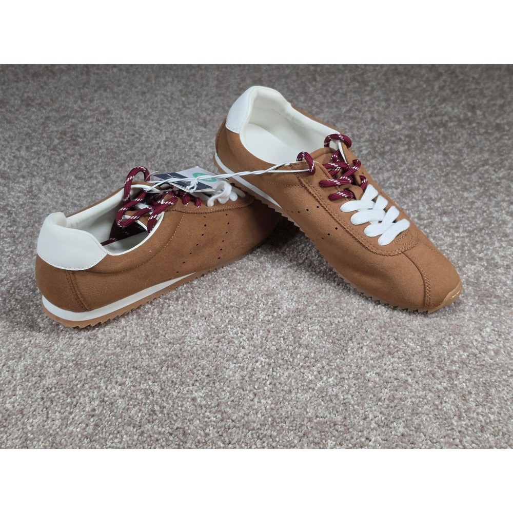 Universal Thread Jojo Brown Faux Suede Memory Foam Sneakers Womens 8.5 NEW - Picture 3 of 6